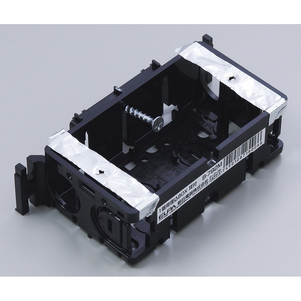 エルパ 埋込スイッチボックス 耳つき B-792M